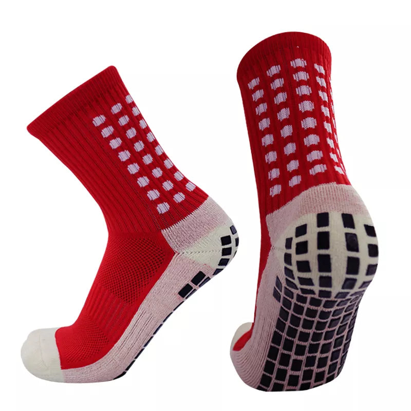 New Anti-slip Soccer Socks Men Women Outdoor Sport Grip Football Socks antideslizantes de futbol