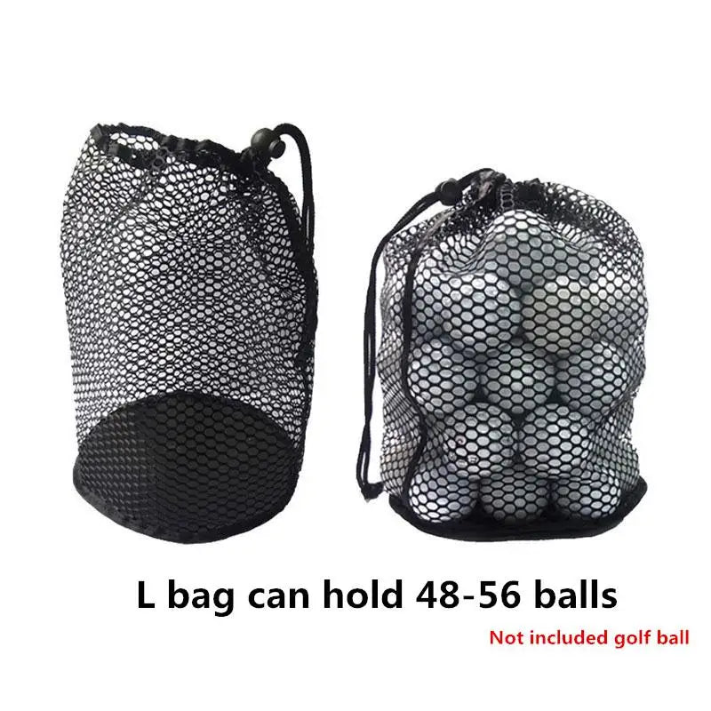 Nylon Golf Bags Sports Mesh Net Bag 16/32/56 Ball Carrying Drawstring Pouch Storage Bag For golfer Outdoor Sports Gift