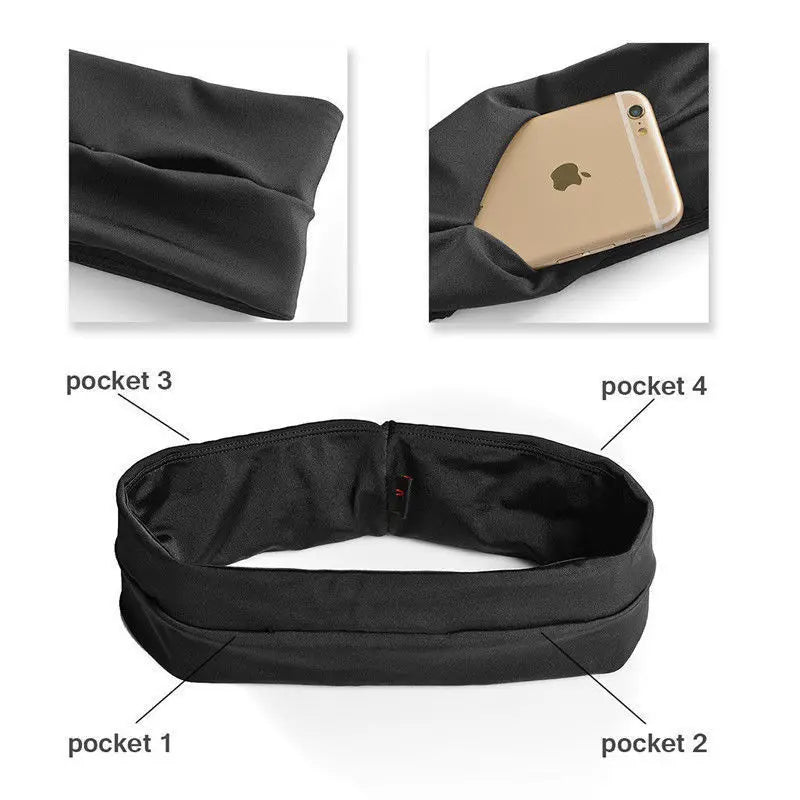 Professional Running Waist Bag Men Women Jogging Gym Trail Cycling Sports Belt Invisible Mobile Phone Wallet Belly Fanny Pack