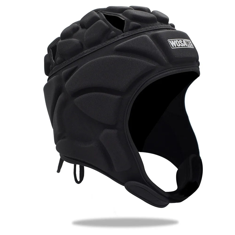 Profession Football Soccer Baseball Goalkeeper Helmet Sports Rugby Scrum Cap Head Guard Goalie Roller Hat Fiber Head Protector