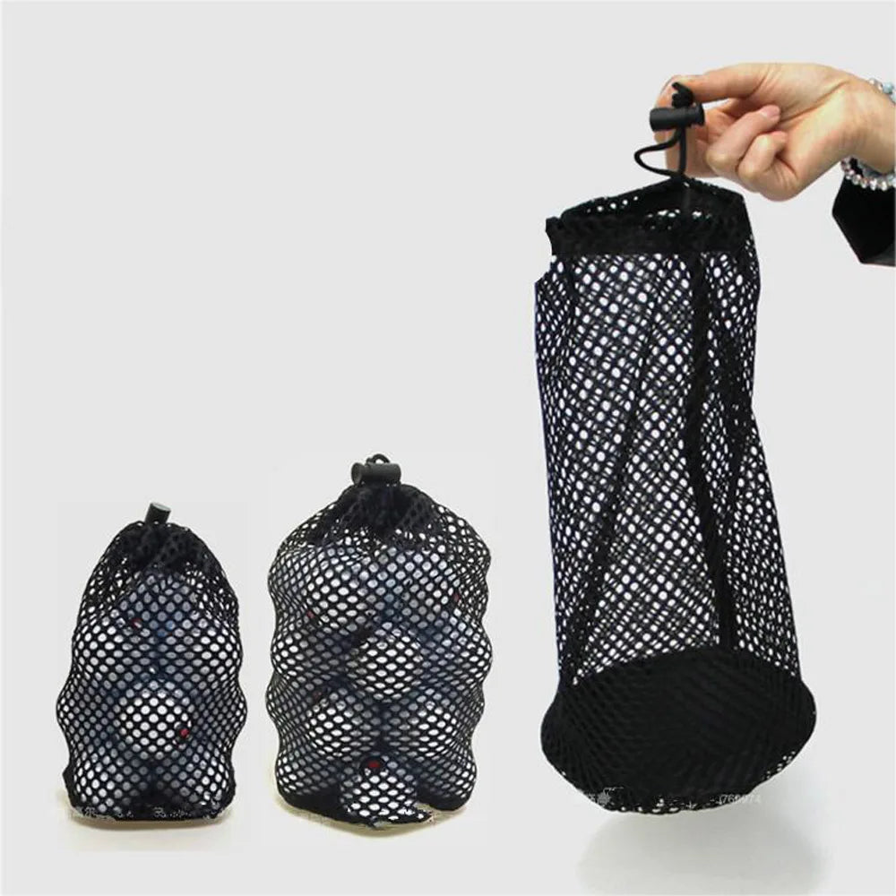 Nylon Golf Bags Sports Mesh Net Bag 16/32/56 Ball Carrying Drawstring Pouch Storage Bag For golfer Outdoor Sports Gift