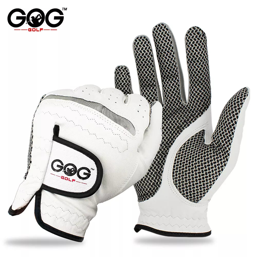 Pack 1 Pcs Golf Gloves Men's Left/Right Hand Soft Breathable Pure Sheepskin With Anti-slip Granules Golf Gloves Golf Men