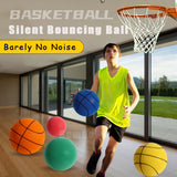 Silent basketball Size 7 Squeezable Mute Bouncing Basketball Indoor Silent Ball Foam Basketball 24cm Bounce Football Sports Toys