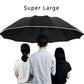 Super Large 135CM Automatic Folding Umbrella for Men,Waterproof Windproof Strong Safety Reflective Reinforced Golf Big Umbrellas