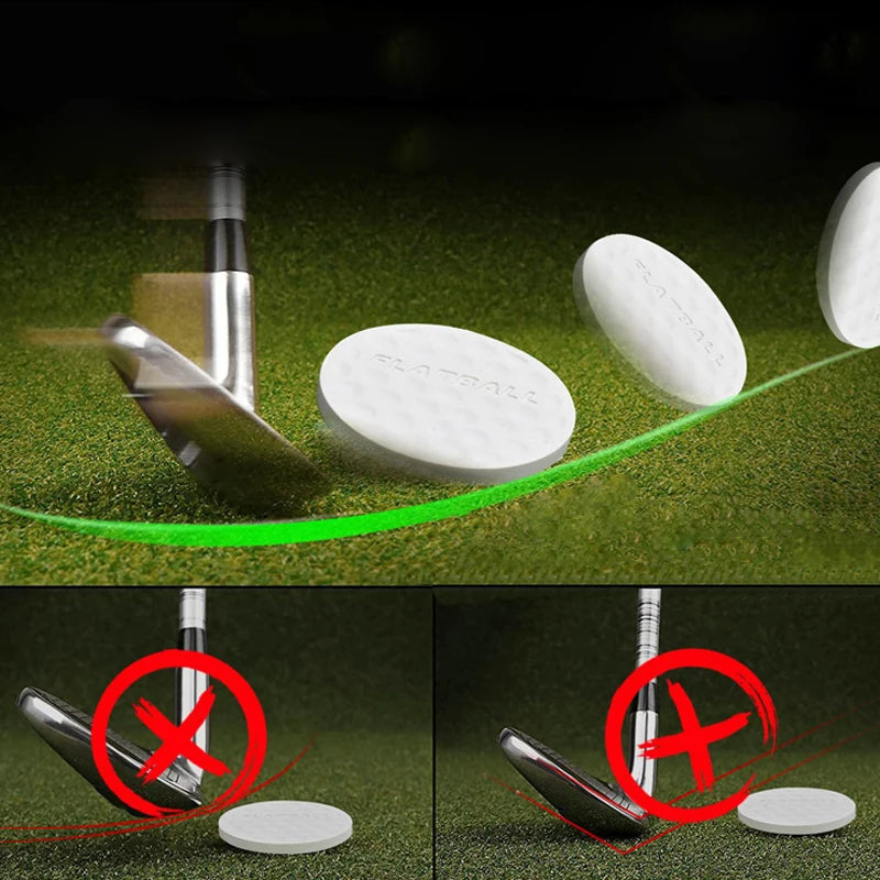 Flat Golf Balls Swing Trainer Ball