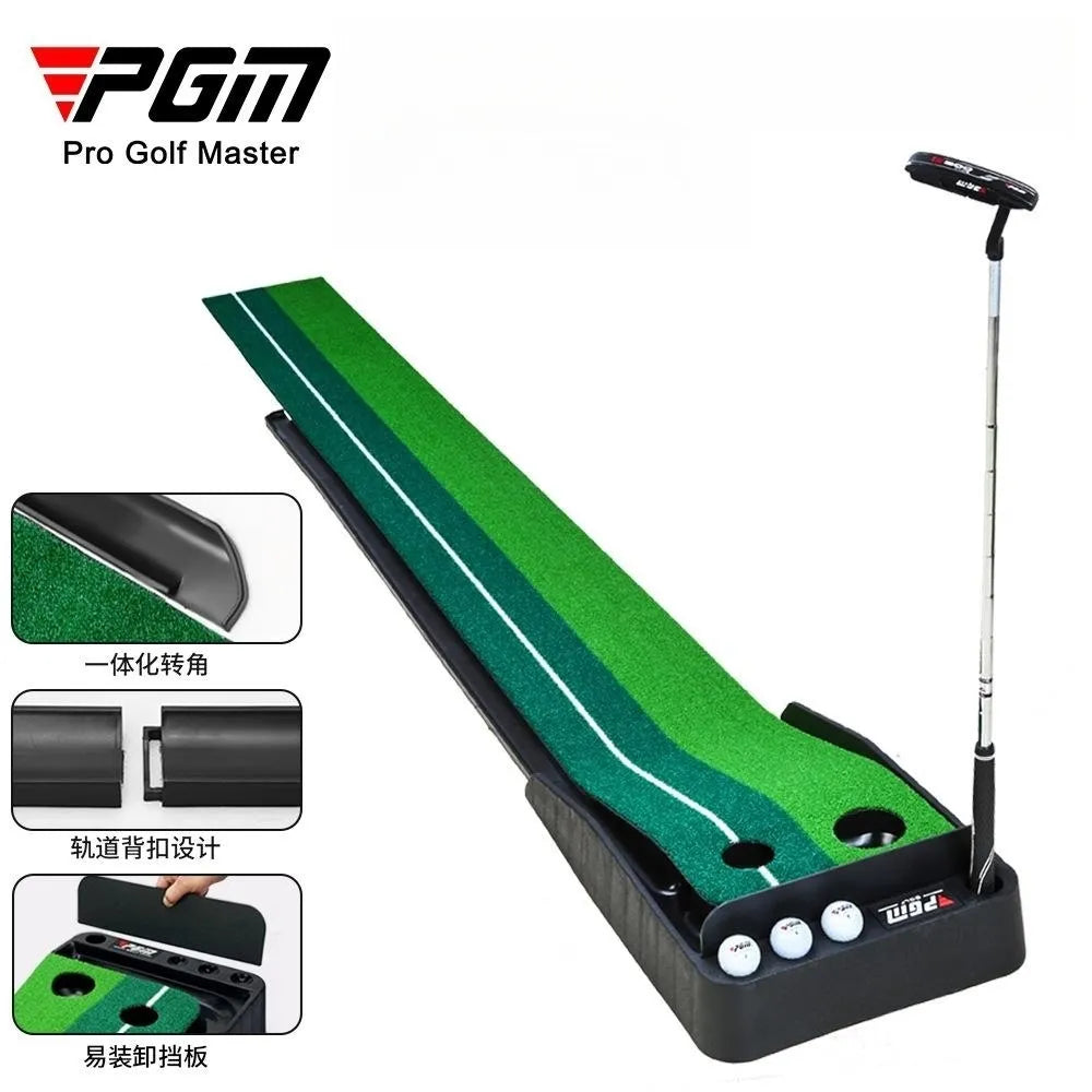 Indoor Golf Putting Trainer Portable Golf Practice Putting Mat Golf Green Putter Trainer 2.5M/3M with/without Return Fairway