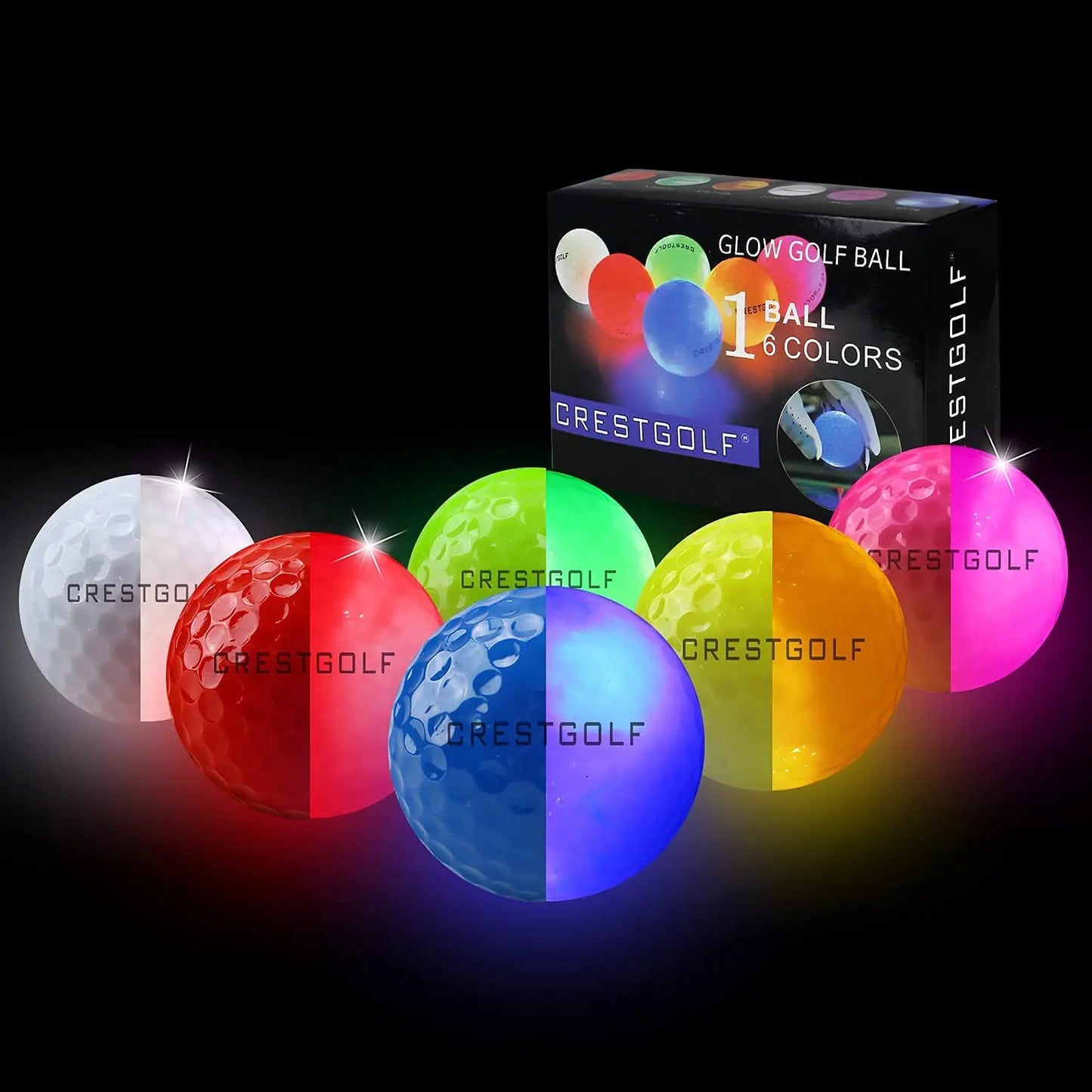 LED Golf Balls for Night Glow