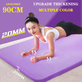 90CMx20MM Non-slip Washable Fitness Yoga Pilates Mat