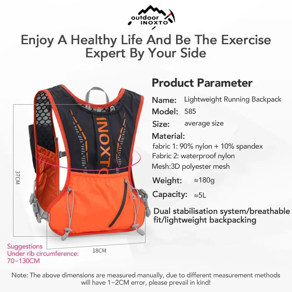 Lightweight Running Backpack Hydration Vest,