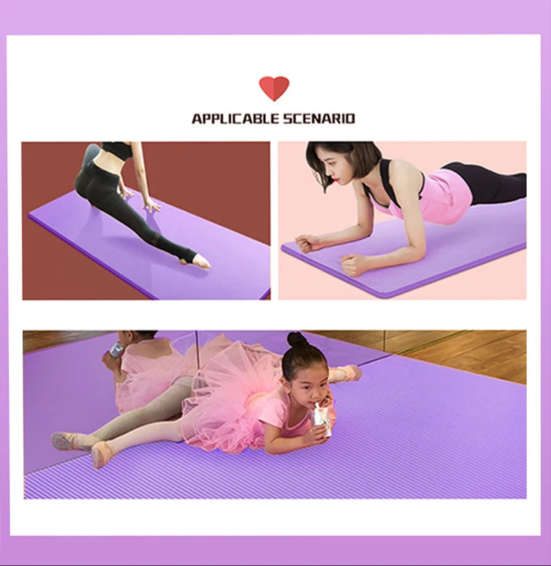 90CMx20MM Non-slip Washable Fitness Yoga Pilates Mat