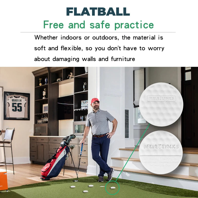 Flat Golf Balls Swing Trainer Ball