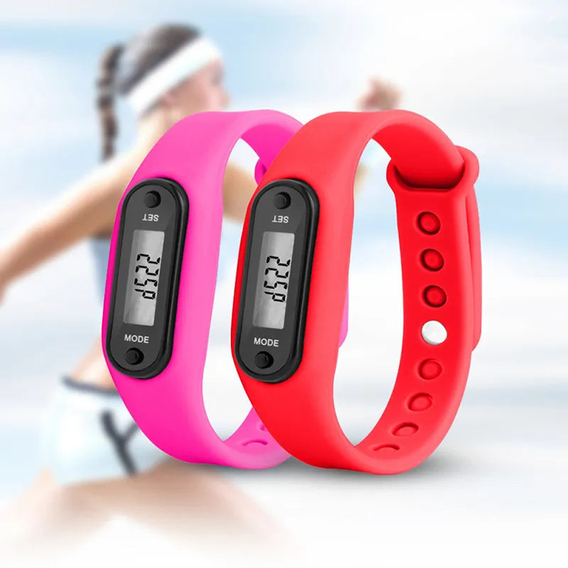 New Digital LCD Pedometer Run Step Walking Calorie Counter Sports Smart Wrist Watch Bracelet Display Fitness Gauge Step Tracker