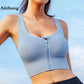 Zipper Hook Gym Bra