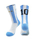 MESS C Number 10# 7# Kids Soccer Socks Men's Football Sports Short Socks Outdoor Running Fast-drying Breathable Non-Slip