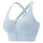 Zipper Hook Gym Bra