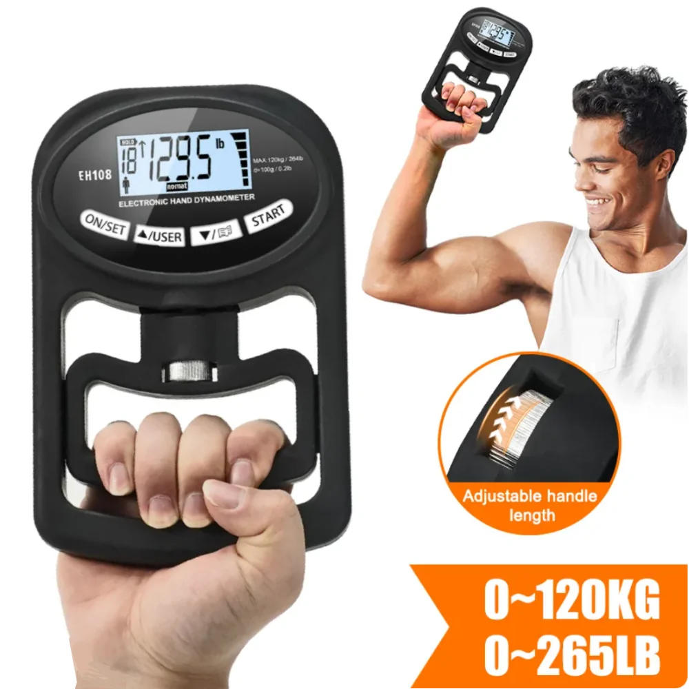 Strength Tester Digital Grip Strength Tester 265Lbs/120Kg – Primal Sport Store