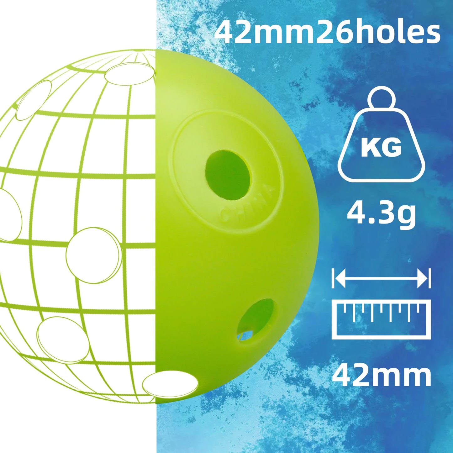 x24 Bag 42MM Airflow Plastic Indoor Practice Golf Balls