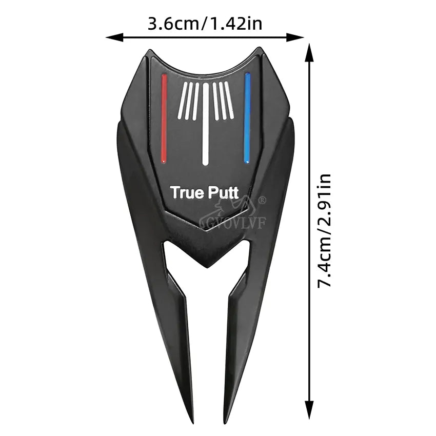 Golf divot repair tolls with magnetic Three lines