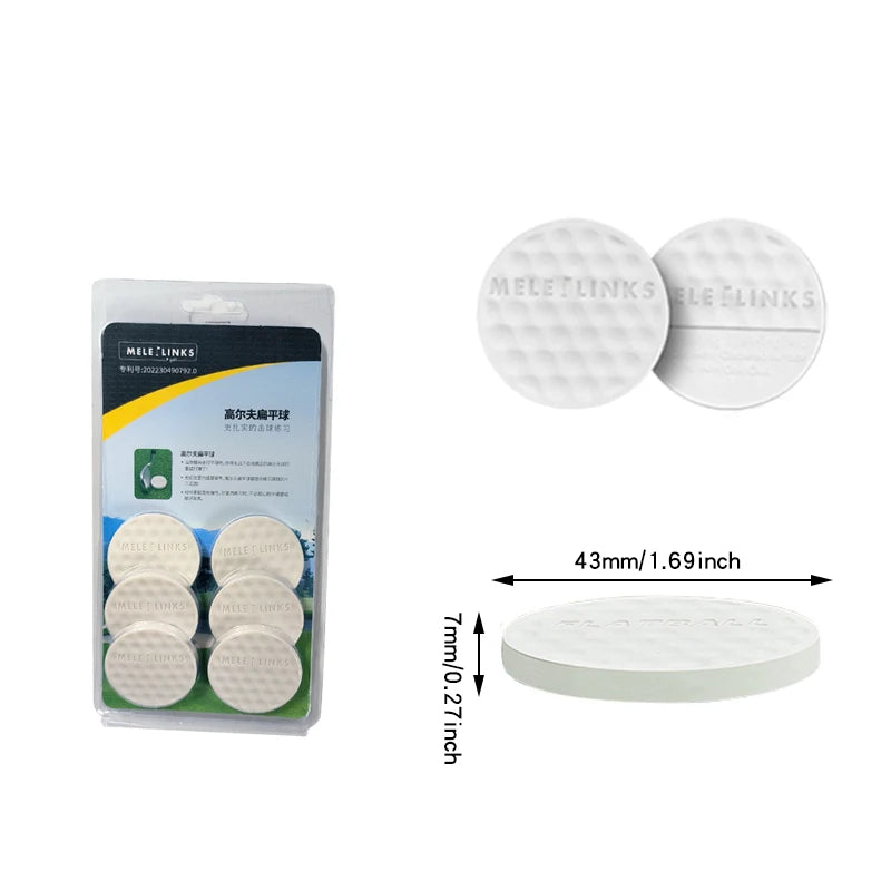 Flat Golf Balls Swing Trainer Ball